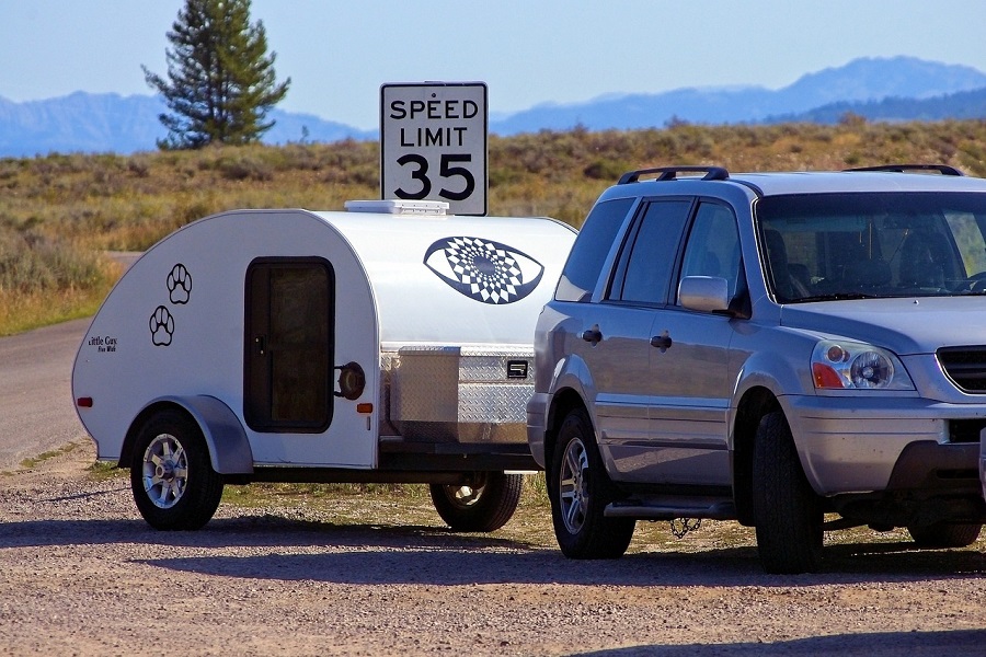 Small Camper Interior Ideas a Car with a Small Camper Attached