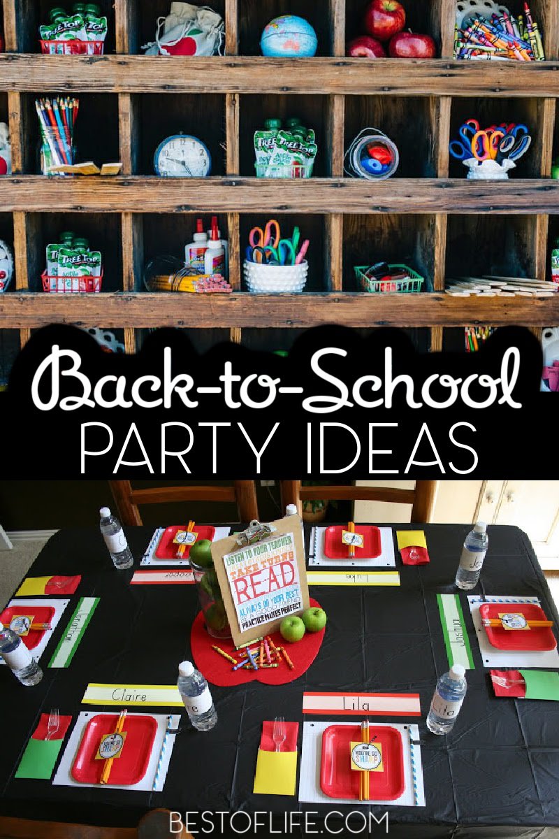 Prepare for back to school with some of the best back to school party ideas for parents and their children. End of Summer Party | End of Summer Party | Back to School Tips | Back to School Ideas | Back to School Party Recipes | End of Summer Party Recipes via @thebestoflife