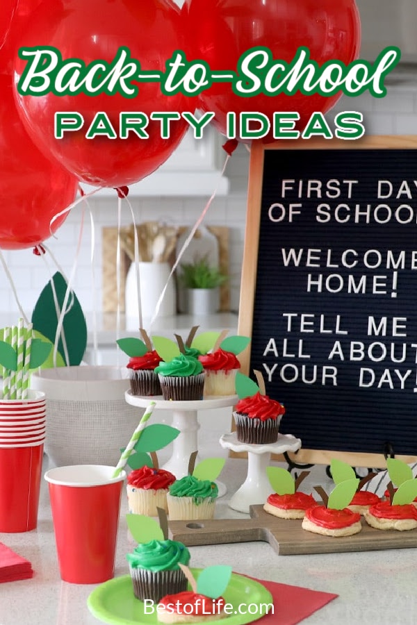 Prepare for back to school with some of the best back to school party ideas for parents and their children. End of Summer Party | End of Summer Party | Back to School Tips | Back to School Ideas | Back to School Party Recipes | End of Summer Party Recipes