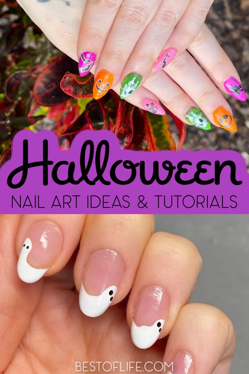 Spooky Halloween nails ideas are easy to do yourself and can be some of the best Halloween nail art of the season. Halloween Nail Art | Halloween Nail Ideas | Halloween Nails Tutorials | Fall Nail Art | Autumn Nail Art | Nail Art for Halloween | Nail Ideas for Halloween | Nail Art Tutorials via @thebestoflife