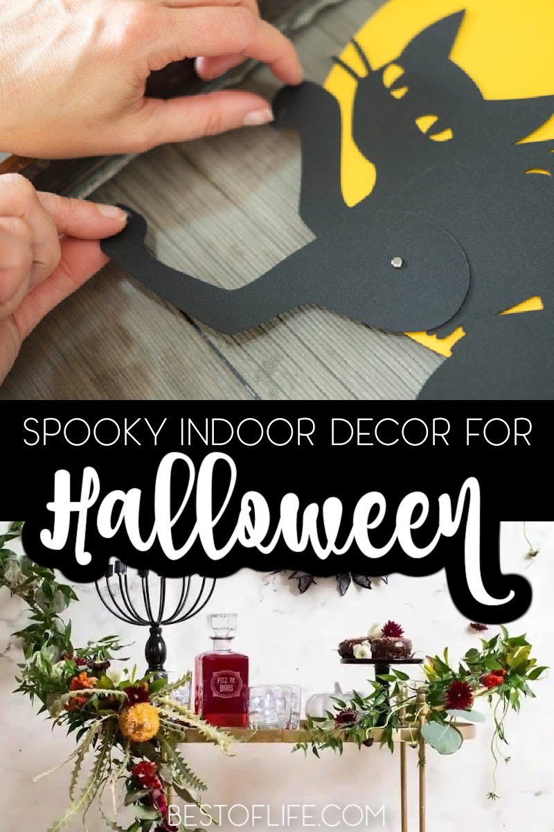 Decorate with these spooky indoor Halloween decorations to create the perfect Halloween party everyone will remember. DIY Halloween Decor | Tips for Halloween Decorations | Halloween Party Decor | DIY Halloween Party Decor | Dollar Store Halloween Decor | Scary Indoor Decorations | Halloween Themed Tips | Decor Tips for Halloween via @thebestoflife