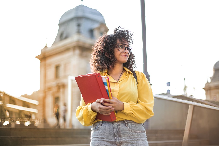 Funny Back to School Memes a Student Holding Binders and Books Wearing a Backpack Walking to Class