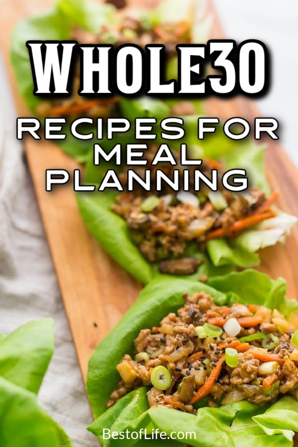 The best easy Whole30 recipes for meal planning can help us learn to eat healthier and lose weight while cooking at home. Meal Prep Recipes | Whole30 Meal Prep | Whole30 Lunch Recipes | Whole30 Dinner Recipes | Healthy Dinner Recipes | Healthy Lunch Recipes | Tips for Weight Loss | Tips for Healthy Living | Healthy Nutrition Recipes | Nutritional Foods | Weight Loss Recipes via @thebestoflife