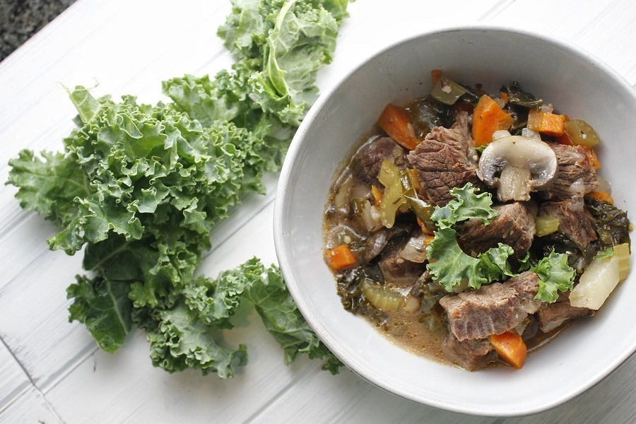 Easy Whole30 Recipes for Meal Planning a White Bowl Filled with Beef Stew