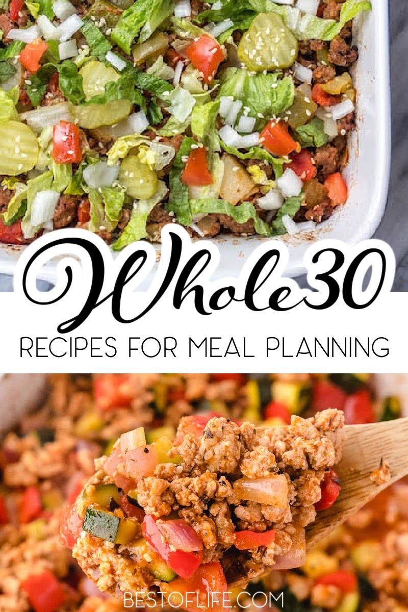 The best easy Whole30 recipes for meal planning can help us learn to eat healthier and lose weight while cooking at home. Meal Prep Recipes | Whole30 Meal Prep | Whole30 Lunch Recipes | Whole30 Dinner Recipes | Healthy Dinner Recipes | Healthy Lunch Recipes | Tips for Weight Loss | Tips for Healthy Living | Healthy Nutrition Recipes | Nutritional Foods | Weight Loss Recipes via @thebestoflife