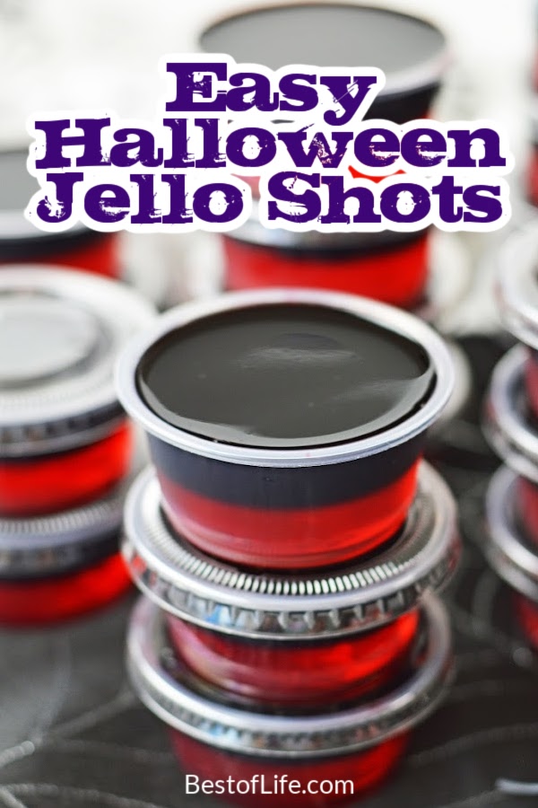 These festive and easy Halloween jello shots recipes fit right into your Halloween party recipes menu and the theme of your spooky celebrations. Halloween Party Recipes | Halloween Cocktail Recipes | Spooky Cocktails for Halloween | Halloween Party Ideas | Halloween Jello Shot Ideas | Spooky Jello Shots for Halloween | Halloween Party Recipes for Adults | Cocktail Recipes for October | October Jello Shots Recipes