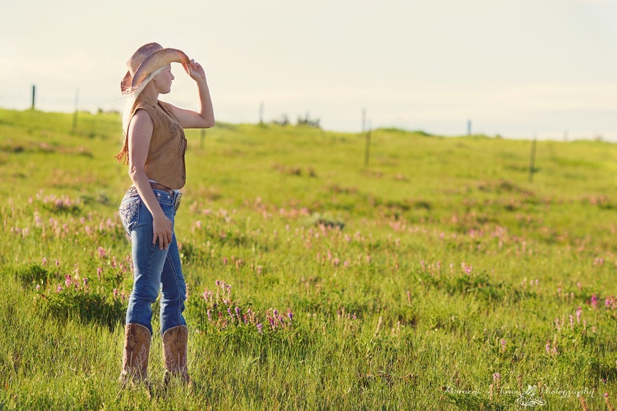 Country Western Nail Designs a Woman Wearing a Cowboy Hat and Boots Standing in a Field
