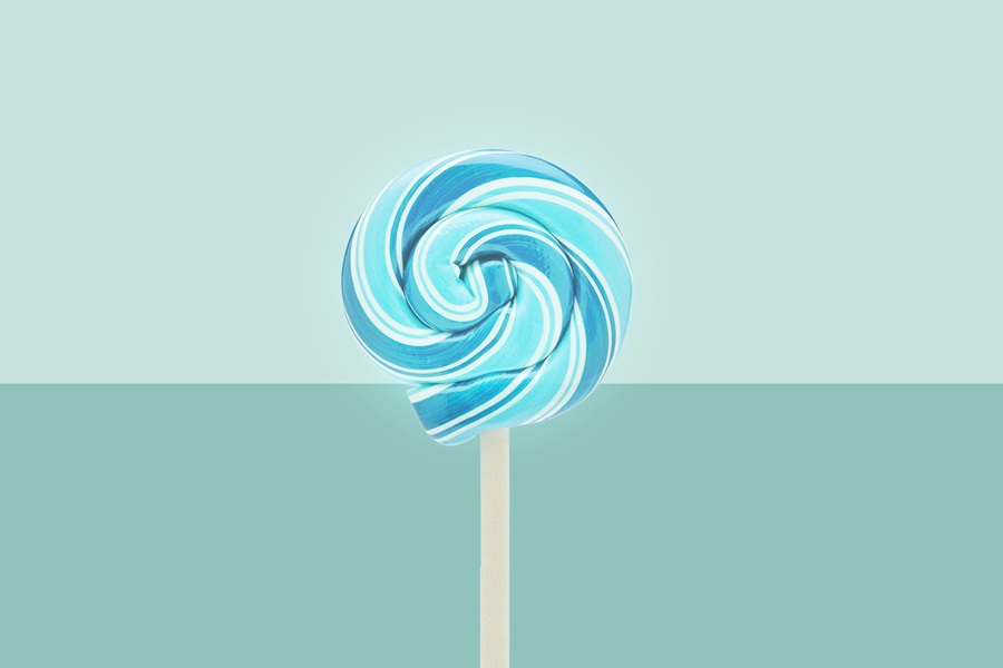 Blue Jello Shot Recipes Close Up of a Blue Lollypop