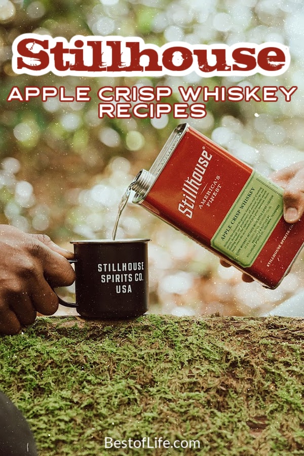 The best Stillhouse Apple Crisp Whiskey recipes don’t cloud the delicious flavor of the whiskey. Instead, they make the flavors stand out more. Whiskey Cocktail Recipes | Cocktails with Whiskey | Apple Whiskey Cocktails | Apple Whiskey Drink Recipes | Stillhouse Cocktail Recipes | Fall Cocktail Recipes | Winter Cocktail Recipes | Easy Cocktails with Whisky | Whisky Drink Ideas | Apple Flavored Drinks