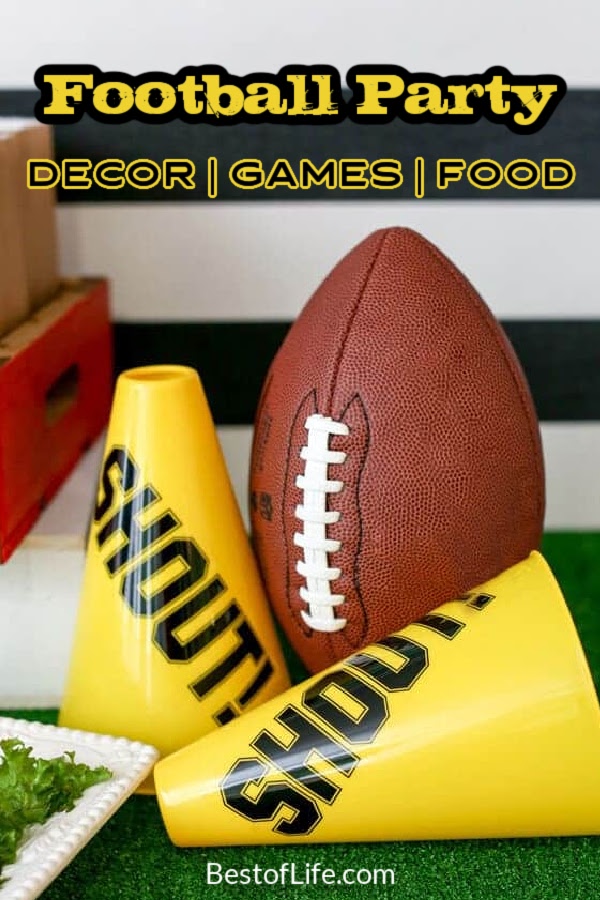 The best football party ideas can be used for any game day get-together, as well as a Super Bowl party or a football-themed birthday party. Football Party Ideas | Game Day Ideas | Super Bowl Party Recipes | Party Ideas | Best Game Day Ideas | Easy Game Day Ideas | Super Bowl Party Decor | Best Football Party Ideas | Easy Football Party Ideas | DIY Party Ideas | DIY Super Bowl Party Ideas via @thebestoflife