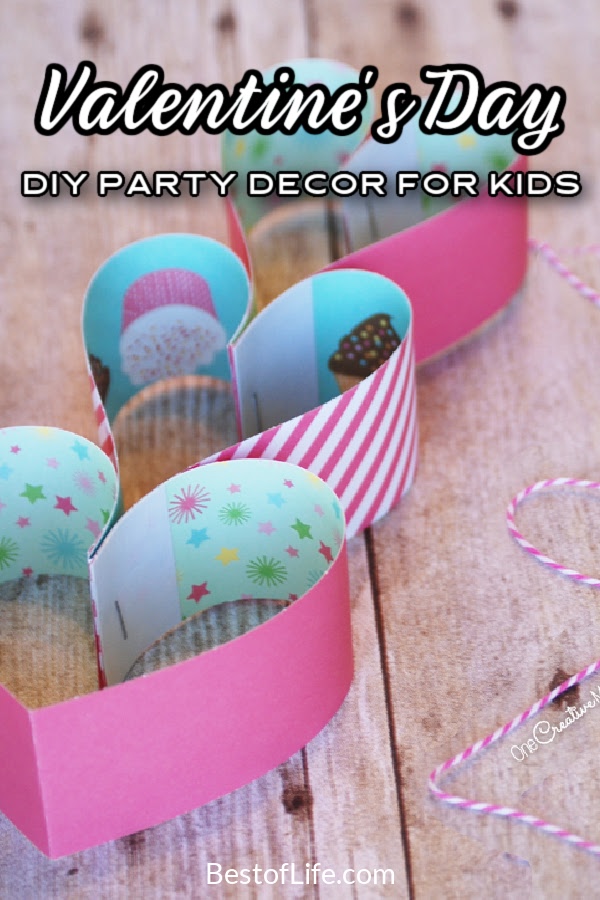 Get crafty and DIY yourself some amazing Valentine’s Day party decorations for kids so they can celebrate the holiday in their own ways. DIY Crafts | DIY Valentine's Day Crafts | Valentine's Day Ideas | Valentine's Day for Kids | Things to do on Valentine's Day | Valentines Day Activities for Kids | Valentines Day Party Ideas | Valentines Day Party Decorations #valentinesday #decor via @thebestoflife