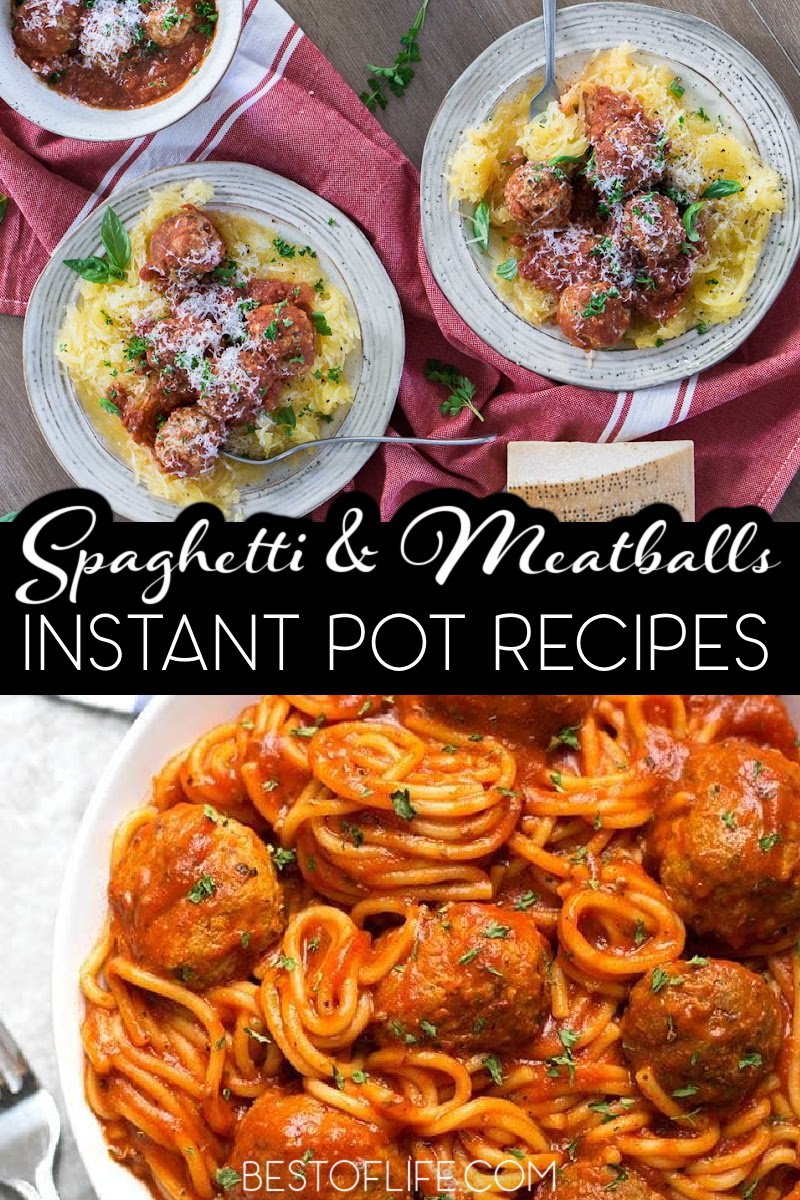 We can use the best Instant Pot spaghetti and meatballs recipes the next time we want a taste of Italy but are short on time. Instant Pot Pasta Recipes | Instant Pot Meatballs | Italian Instant Pot Recipes | Easy Italian Recipes | Instant Pot Date Night Recipes | Instant Pot Recipes for Two | Easy Dinner Recipes | Easy Date Night Recipes | Easy Dinner Recipes via @thebestoflife