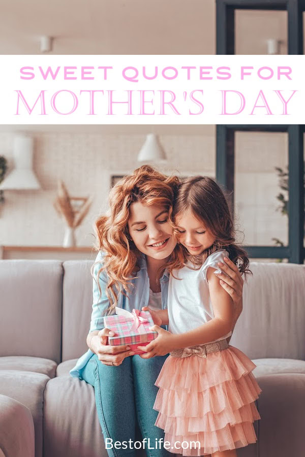 Mother’s Day quotes can be short and sweet and just as meaningful to show mom just how special she is to you. Quotes About Mom | Mom Quotes | Quotes for Mothers | Loving Mom Quotes | Quotes for Parents | Quotes for Mother's Day | Sayings About Moms | Mother's Day Ideas | Quotes About Family via @thebestoflife
