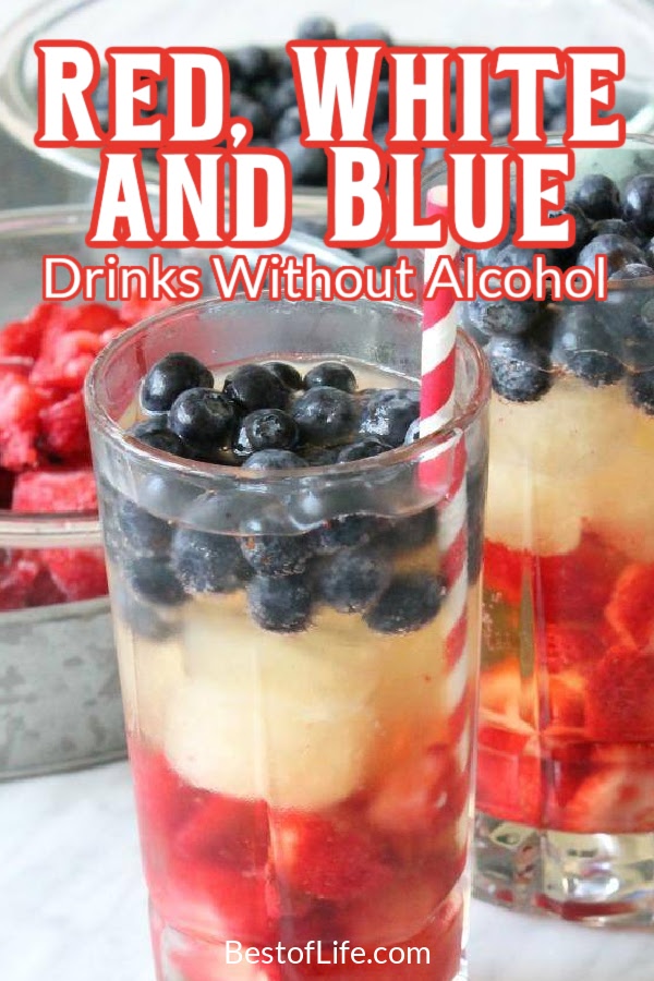 Not all red white and blue drinks need to have alcohol and when they don’t you can share the party drinks with guests of all ages. Fourth of July Drinks | Drinks for Kids | Red White and Blue Drinks | Patriotic Recipes | Patriotic Party Recipes | Recipes for Memorial Day | Recipes for Independence Day | Independence Day Drinks | Fourth of July Recipes | Fourth of July Party Recipes via @thebestoflife