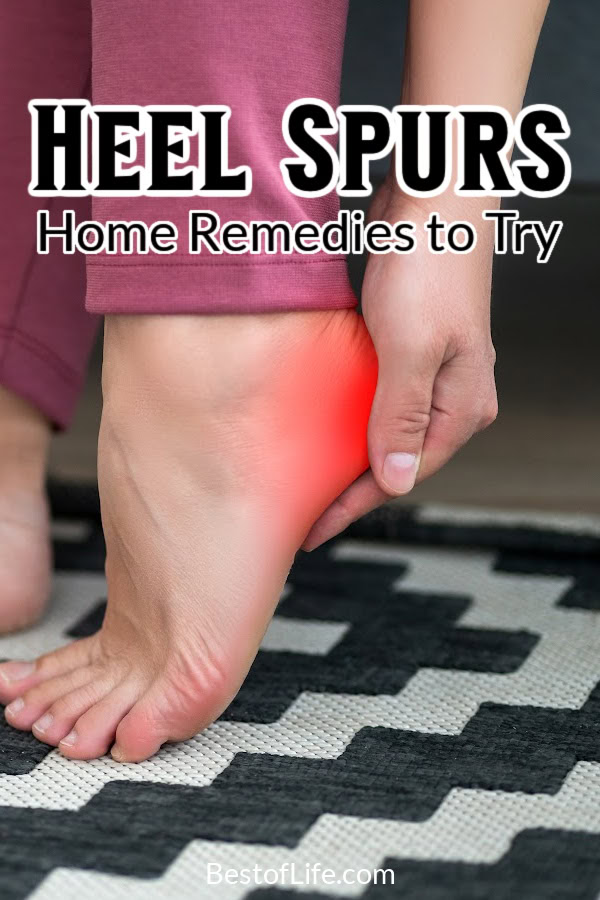 A heel spur can cause a tremendous amount of pain and limit exercise and movement. Thankfully you can reduce the pain of heel spurs with these at home remedies. Heel Spur Relief | Heel Spur Remedies | Home Remedies for Heel Spurs | Foot Pain Causes | Heel Pain Causes | Healthy Living Tips | Foot Care Tips via @thebestoflife