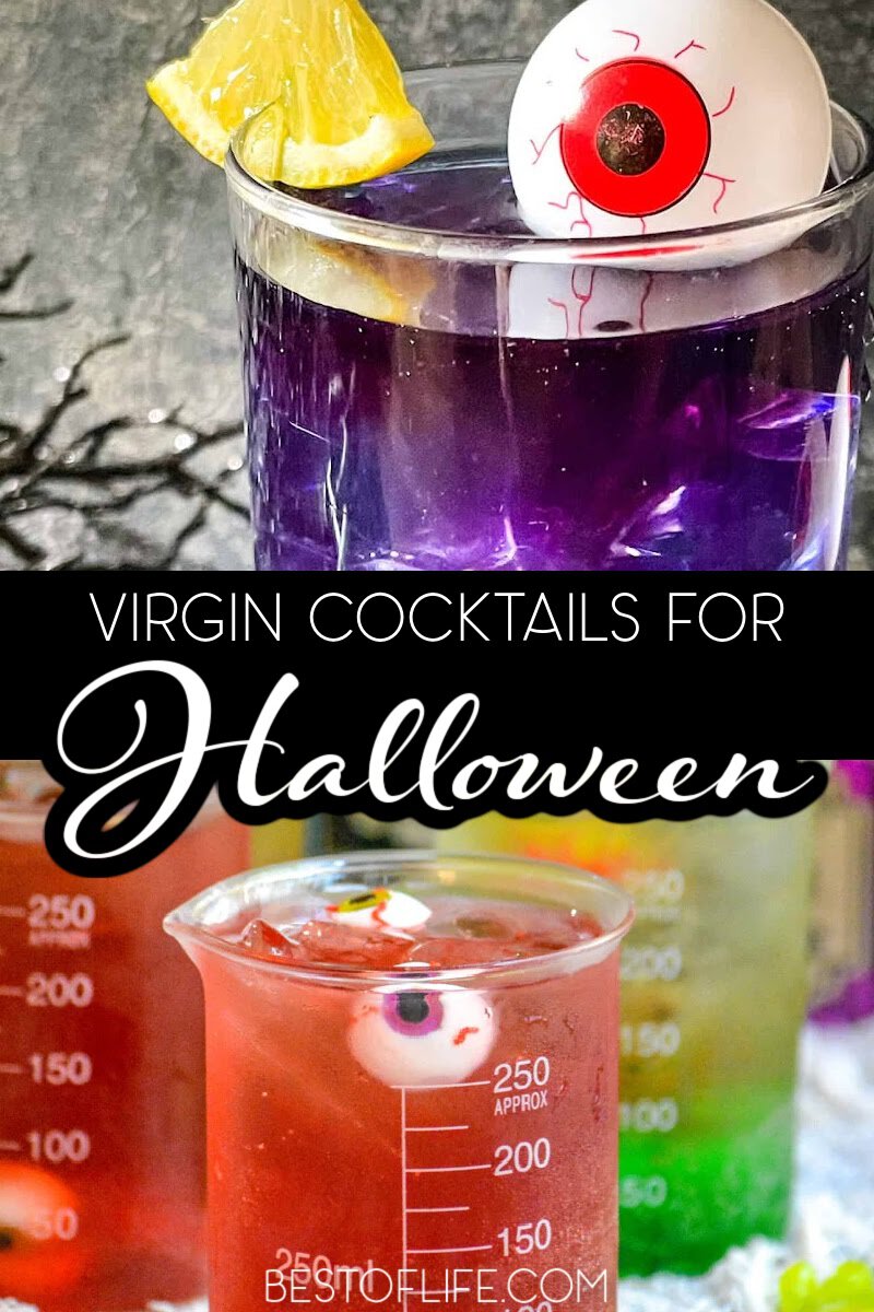 The best Halloween virgin party drinks are the perfect way for those who want to enjoy the holiday with colorful non alcoholic drinks. Halloween Recipes | Halloween Party Recipes | Halloween Drink Recipes for Kids | Halloween Drink Recipes Without Alcohol | Alcohol Free Drinks for Parties | Party Drinks for Kids | Virgin Cocktails | Halloween Mocktails via @thebestoflife