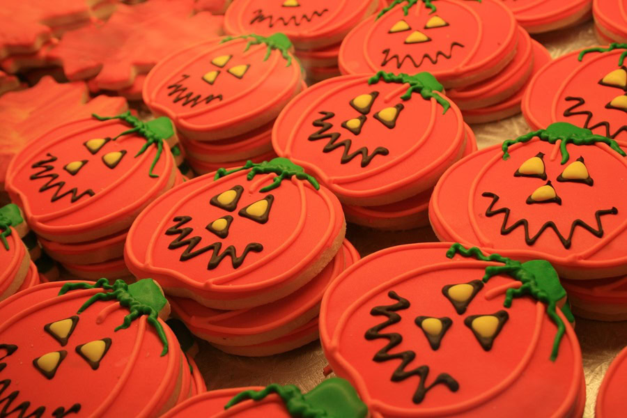 Cut Out Printable Halloween Crafts Jack O Lantern Cookies