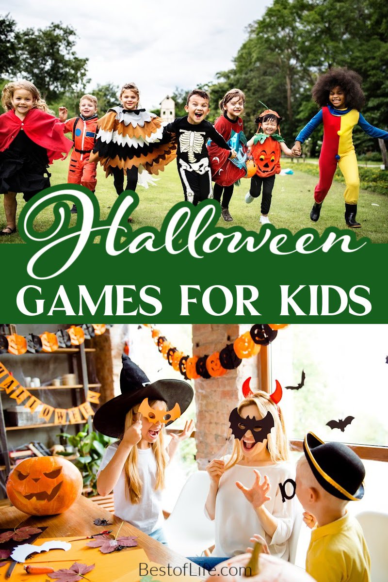 Halloween games for kids are so helpful when hosting Halloween parties for adults! There is no need to find a babysitter to keep the kids entertained. Games for Halloween | Kids Activities for Halloween | Halloween Party Ideas for Kids | Halloween Parties for Kids | Halloween Party Activities for Kids | Tips for Halloween Parties via @thebestoflife