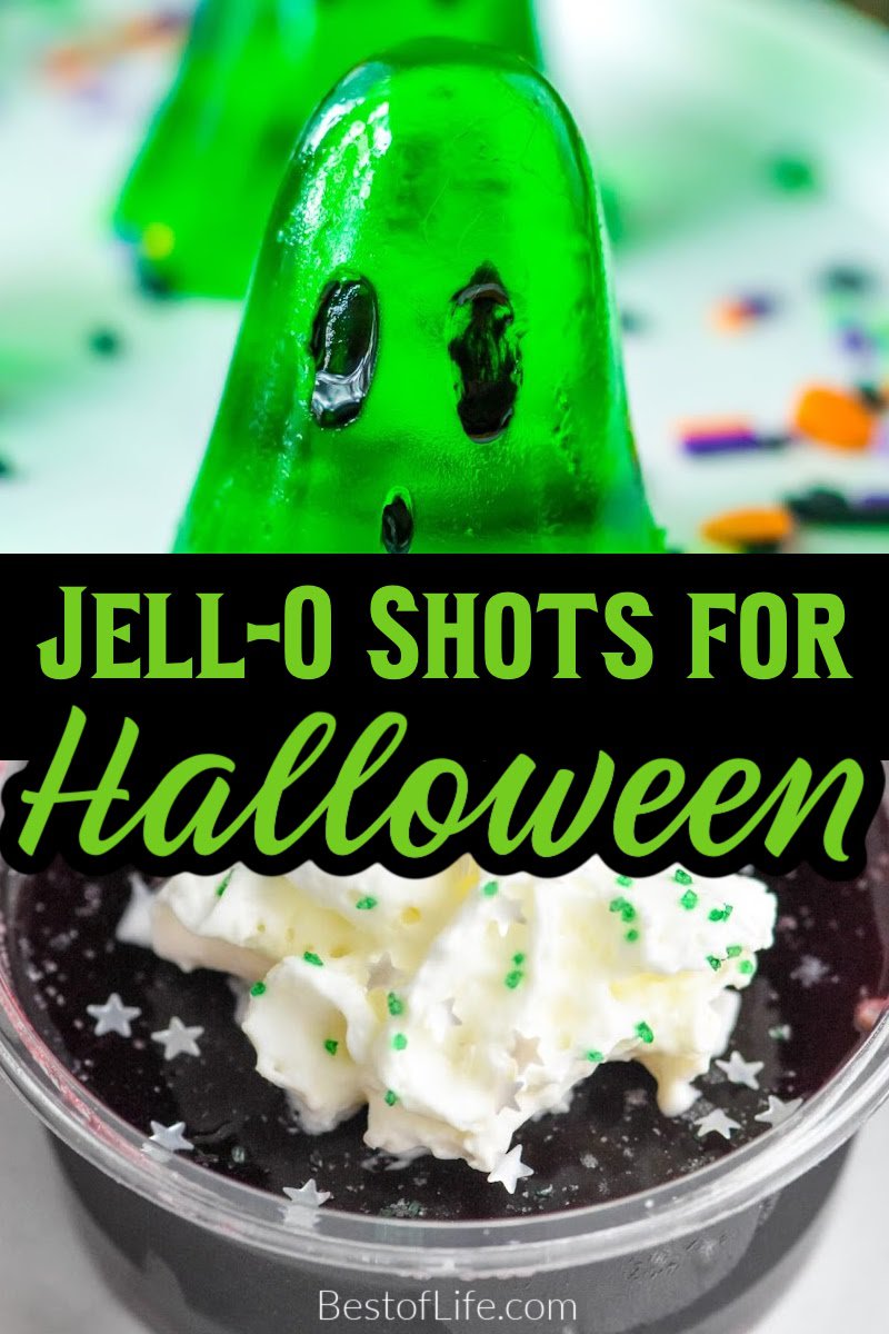 These festive and easy Halloween jello shots recipes fit right into your Halloween party recipes menu and the theme of your spooky celebrations. Halloween Party Recipes | Halloween Cocktail Recipes | Spooky Cocktails for Halloween | Halloween Party Ideas | Halloween Jello Shot Ideas | Spooky Jello Shots for Halloween | Halloween Party Recipes for Adults | Cocktail Recipes for October | October Jello Shots Recipes via @thebestoflife