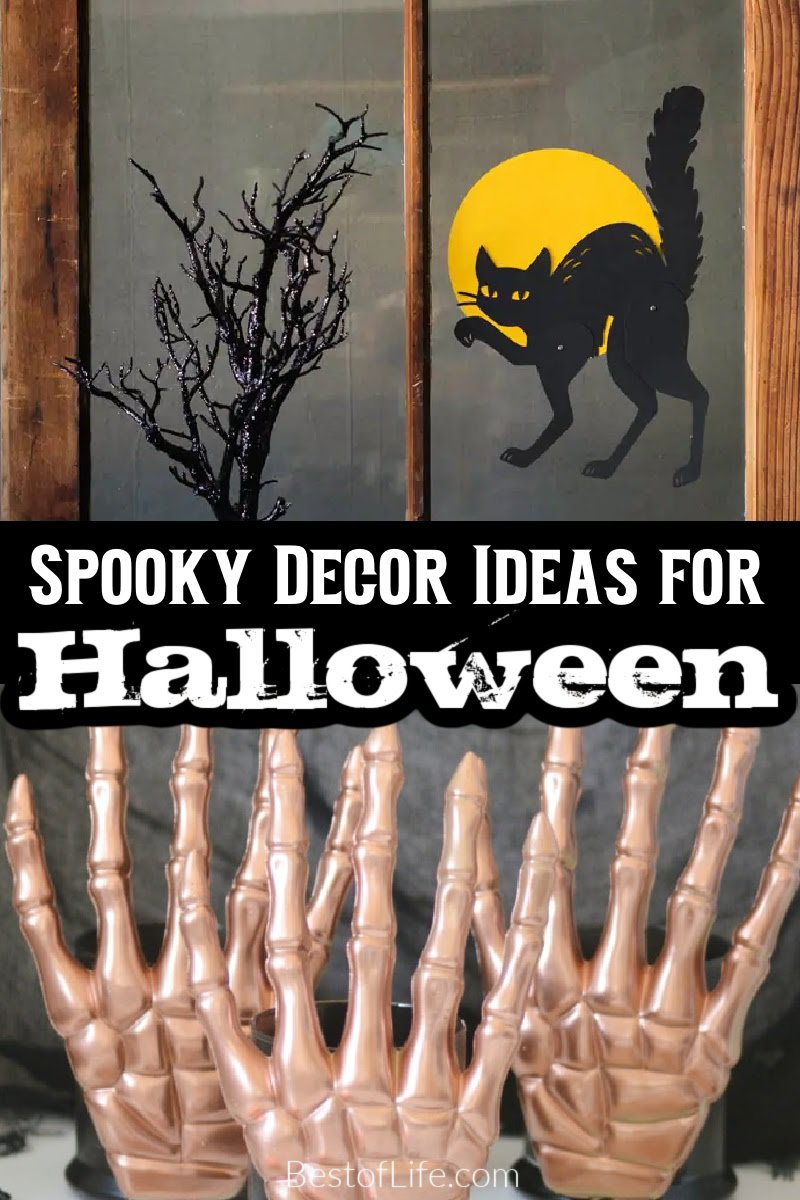 Decorate with these spooky indoor Halloween decorations to create the perfect Halloween party everyone will remember. DIY Halloween Decor | Tips for Halloween Decorations | Halloween Party Decor | DIY Halloween Party Decor | Dollar Store Halloween Decor | Scary Indoor Decorations | Halloween Themed Tips | Decor Tips for Halloween via @thebestoflife