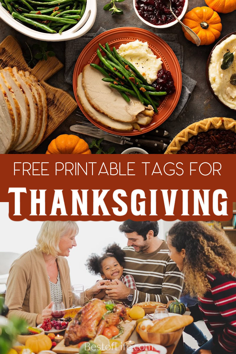 The best free Thanksgiving printable tags are perfect for host gifts, party favors, and other holiday party ideas for your festive gathering. Holiday Printable Tags | Printable Tags for Holidays | Holiday Printable Ideas | Thanksgiving DIY Ideas | DIY Holiday Ideas | Thanksgiving Ideas | Tags for Thanksgiving | Gift Ideas for Thanksgiving Hosts | Holiday Party Printables via @thebestoflife