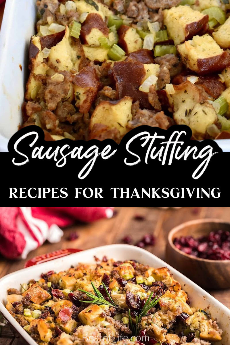 The best sausage stuffing recipes for Thanksgiving are easy to make, flavorful with fresh herbs, and will indeed become a family favorite. Thanksgiving Sausage Stuffing Recipe | Homemade Sausage Stuffing | Best Sausage Stuffing Recipe | Easy Sausage Stuffing | Traditional Sausage Stuffing | Healthy Sausage Stuffing | Quick Sausage Stuffing | Sausage Stuffing Casserole | Homemade Sausage Stuffing with Apples and Cranberries | Best Sausage Stuffing Recipe for Turkey via @thebestoflife