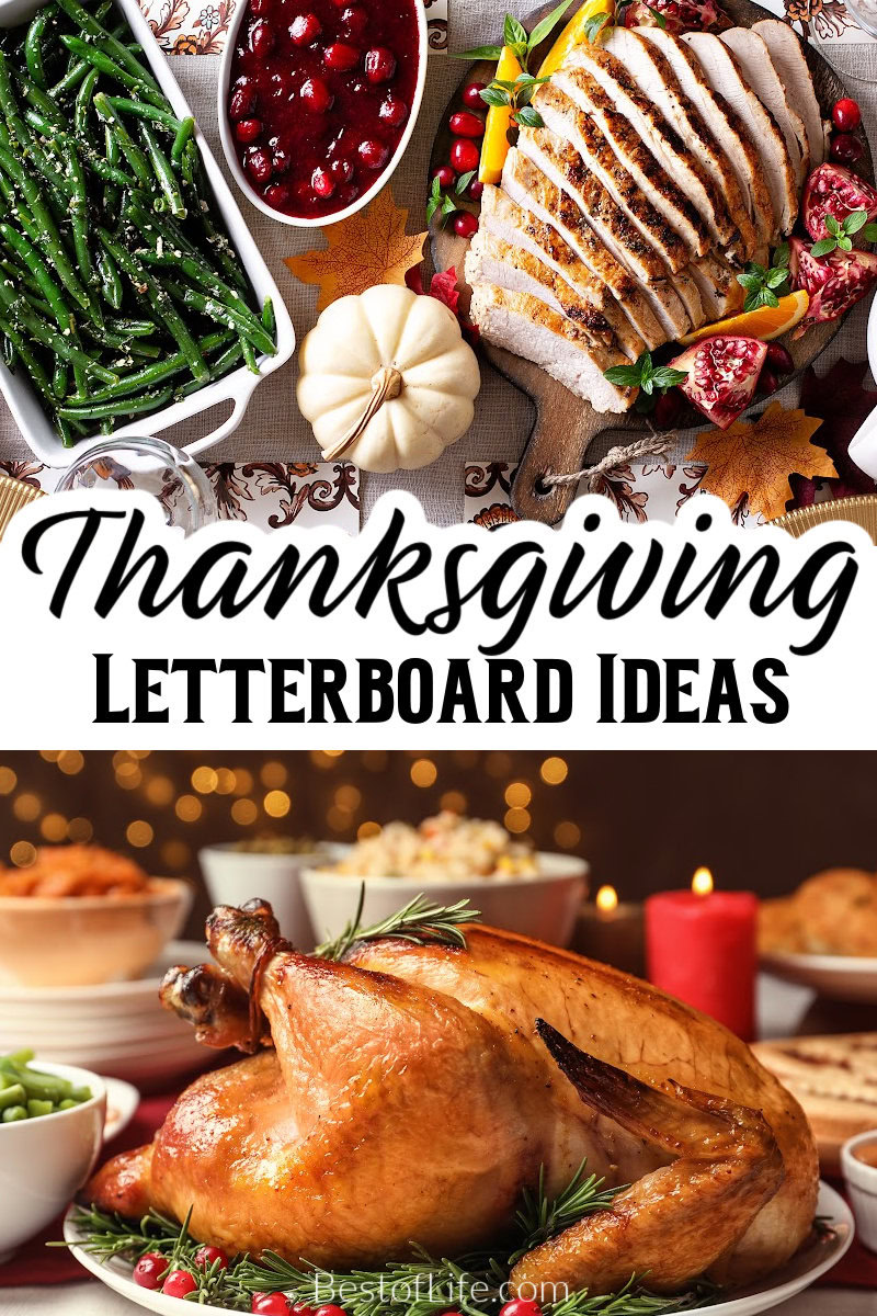 Thanksgiving letter board ideas can help you welcome guests and work perfectly as Thanksgiving decorating ideas! Fall Decor | DIY Thanksgiving Decor | Quotes for Thanksgiving | Funny Jokes About Thanksgiving | Letterboard Thanksgiving Ideas | Holiday letterboard Ideas | Fall Decorations via @thebestoflife