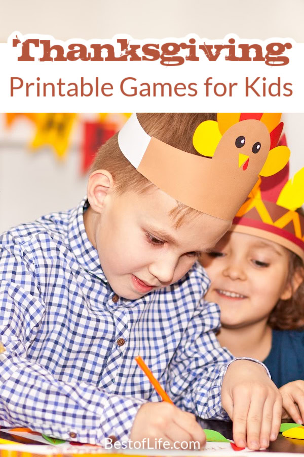 Take advantage of the internet to help entertain the kids with fun Thanksgiving printable games for kids. Free Printables | Free Holiday Printables | Printable Bingo for Holidays | Free Activities for Kids | Printable Games for Thanksgiving | Thanksgiving Activities for Kids | Things to do on Thanksgiving | Fall Printables via @thebestoflife