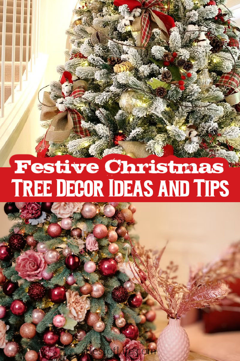 Use these festive Christmas tree ideas to decorate your tree and fill your home with the holiday spirit. Christmas Tree Decorating Tips | Christmas Tree Decor Inspiration | Christmas Tree Aesthetic | How to Decorate a Christmas Tree | Holiday Decorations | Unique Christmas Tree Ideas via @thebestoflife