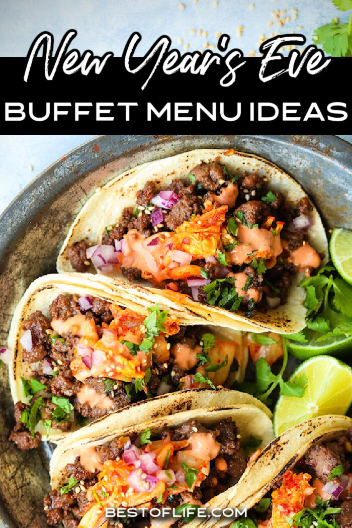 New Years Eve buffet menu ideas are perfect party recipes that allow everyone to welcome in the New Year together with delicious party food. Party Recipes | Holiday Party Recipes | Holiday Buffet Recipes | Dinner Party Ideas | New Years Eve Party Recipes | New Years Eve Party Ideas | Food for New Years | New Years Party Tips via @thebestoflife