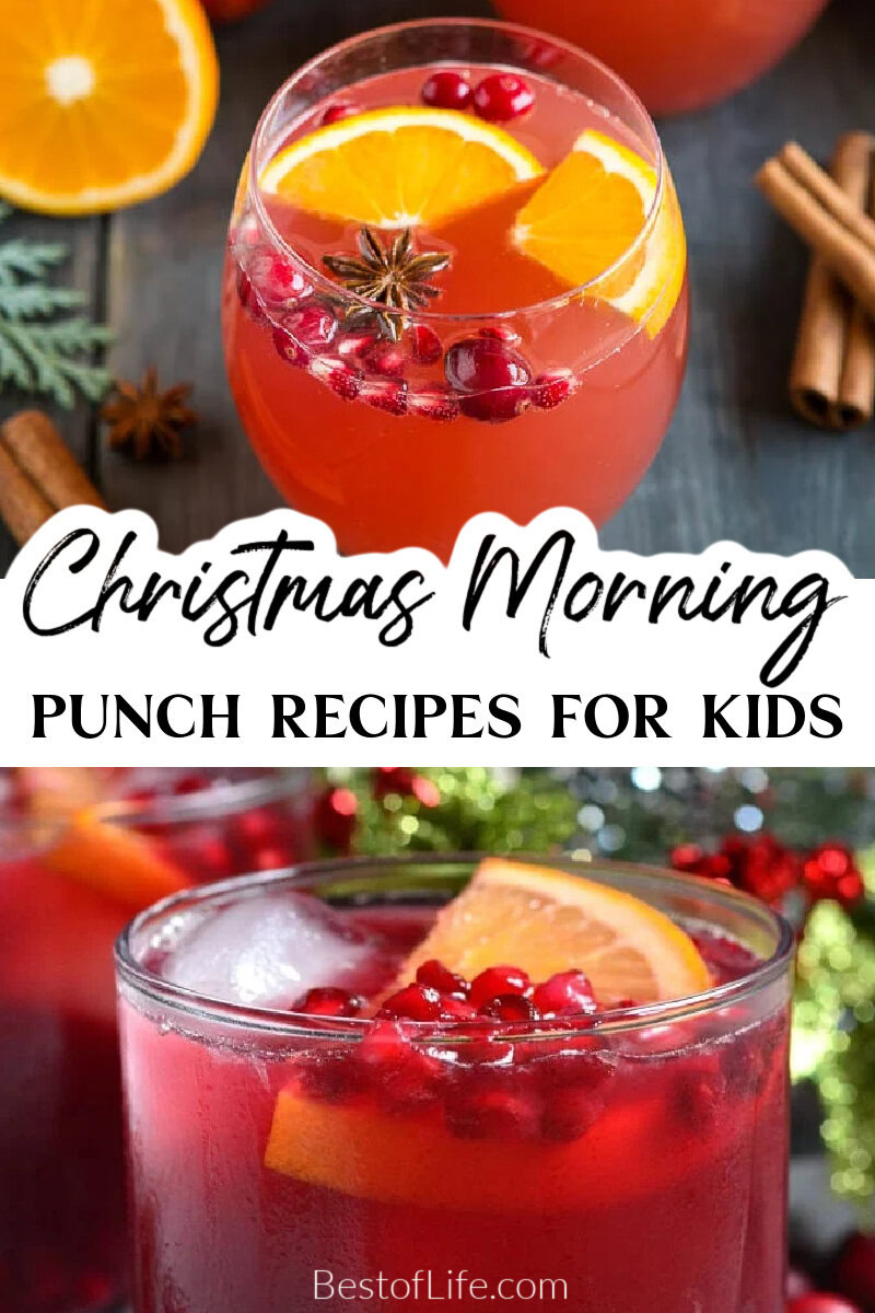 Make these delicious Christmas morning punch recipes for kids and fill your home with holiday memories your family and friends will remember forever. Drink Recipes for Kids | Holiday Drinks for Kids | Kid-Friendly Holiday Party Recipes | Holiday Recipes for Kids | Holiday Party Recipes | Christmas Punch for a Crowd | Non-Alcoholic Christmas Punch | Christmas Punch Pitcher Recipes via @thebestoflife