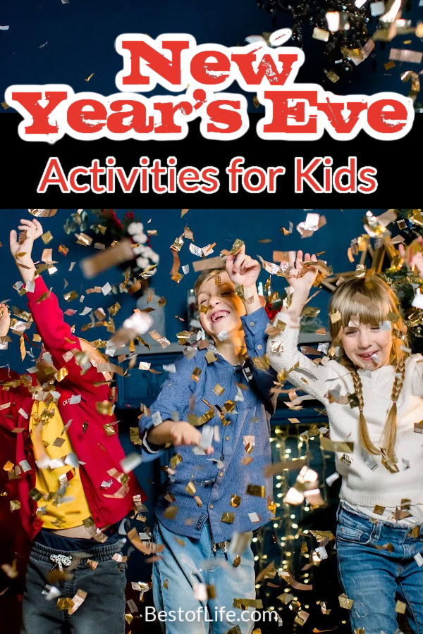 New Years Eve parties seem like they are for adults only, but everyone can use these easy and quick New Years Eve Activities for Kids. New Years Eve Party Ideas | Things to do for Kids on New Years | Things to do for Families on New Years | Holiday Activities for Kids | Fun New Years Eve Activities for Teens via @thebestoflife