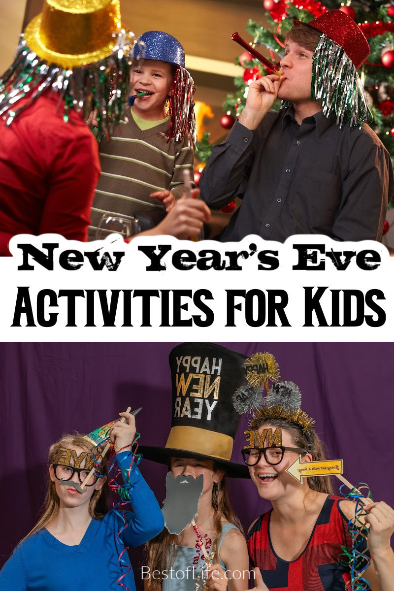 New Years Eve parties seem like they are for adults only, but everyone can use these easy and quick New Years Eve Activities for Kids. New Years Eve Party Ideas | Things to do for Kids on New Years | Things to do for Families on New Years | Holiday Activities for Kids | Fun New Years Eve Activities for Teens via @thebestoflife