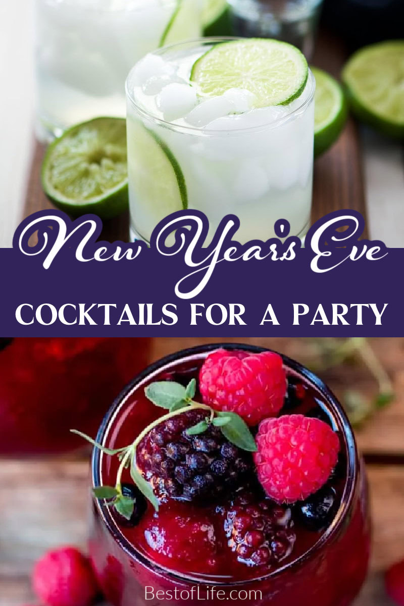 New Year’s Eve cocktails help you make New Year’s Eve that much more special as you celebrate the year with friends and family and welcome in the New Year. New Year’s Eve Party Ideas | Drink Ideas | Party Planning | Cocktail Recipes | Drink Recipes | Holiday Party Recipes | Holiday Drinks for Adults | Cocktails for Holiday Parties | Cocktails for New Years | New Years Drink Recipes via @thebestoflife