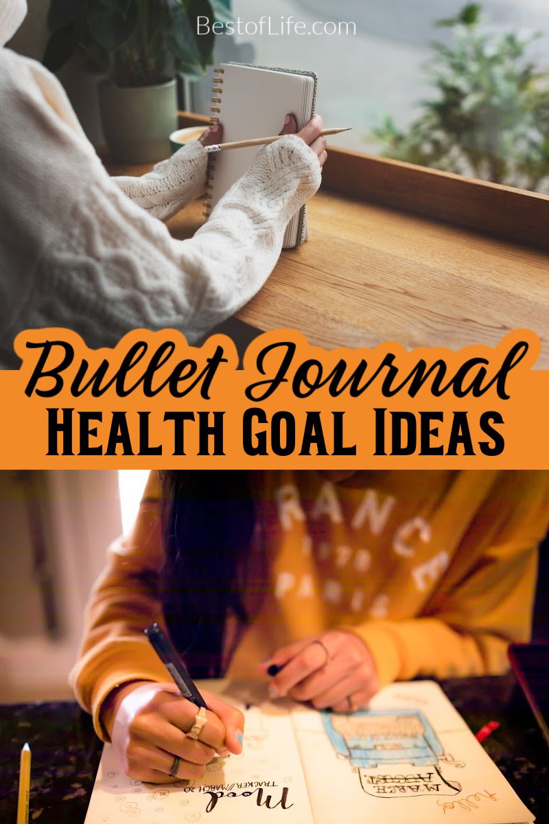 Learn a few of the best bullet journal ideas to improve your health. They'll help you live a healthier lifestyle one bullet point at a time. Bullet Journal Ideas | Easy Bullet Journal Ideas | Bullet Journal Ideas for Health | Healthy BuJo Ideas | Easy BuJo Ideas | BuJo tips via @thebestoflife