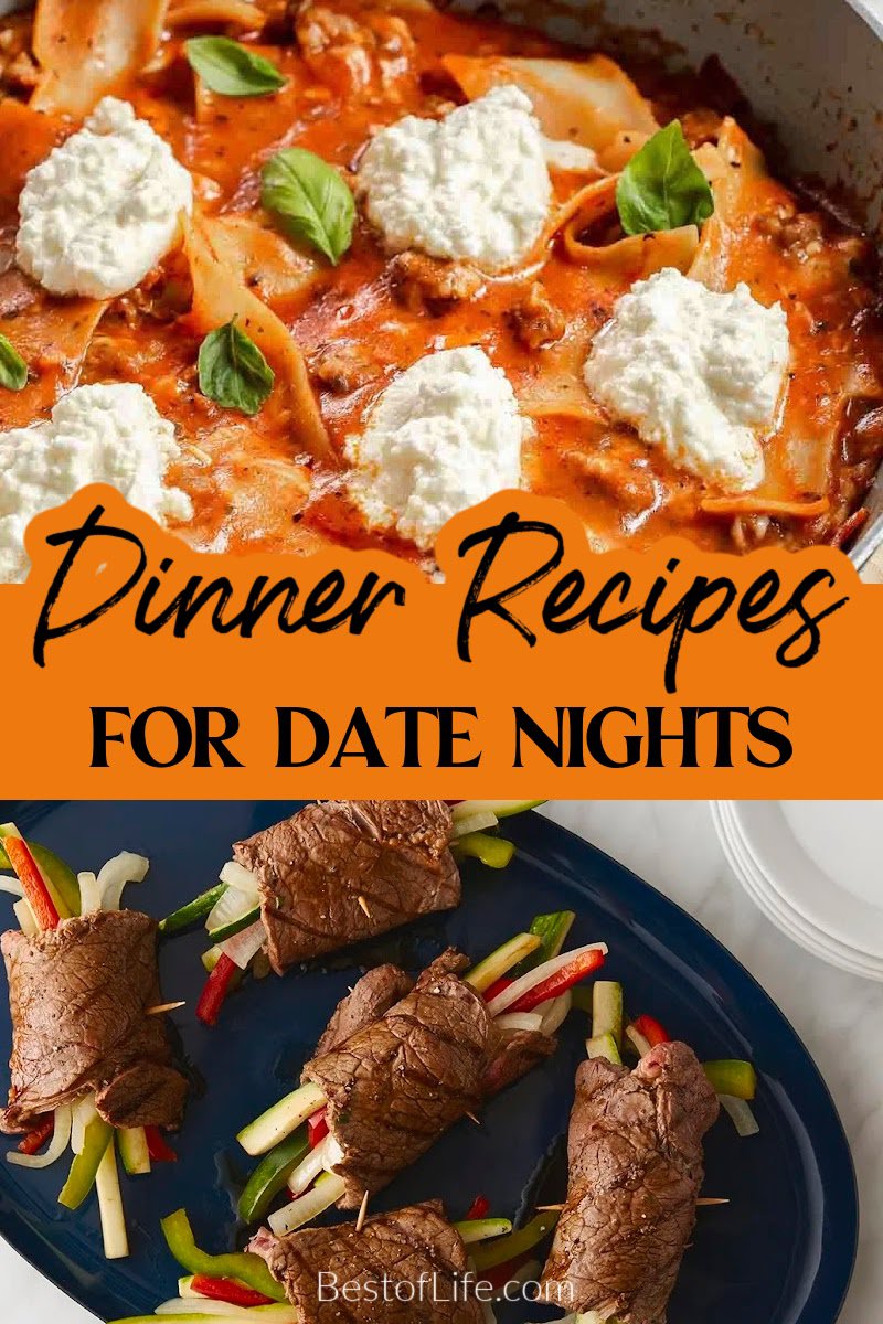 Cooking isn't always a fun thing to do but using easy dinner recipes for two can make a night at home fun and romantic. Romantic Dinner Recipes | Romantic Meals for Two | Dinner Recipes | Date Night Recipes | Dinner Date Ideas via @thebestoflife