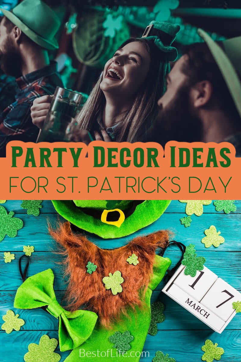 Host your very own Irish-themed party with fun and colorful St Patricks Day decorations that add some festive green to your St Patrick’s Day party. St Patrick’s Day Décor | St Patrick’s Day Party Ideas | Party Décor | Outdoor Party Decorations | Party Planning Tips | Green Party Decor Ideas via @thebestoflife