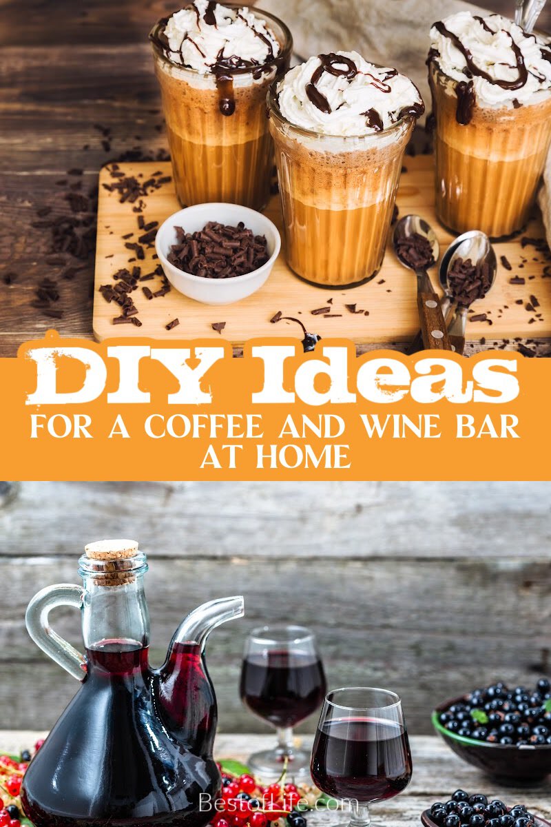 The best coffee wine bar ideas help us have a section in our homes dedicated to the things we love, coffee and wine. Coffee Bar Ideas | Coffee Station Ideas | DIY Coffee Station | Coffee Lover Ideas | Wine Bar Ideas | Tips for Wine Bars | DIY Wine Bar | Wine Bar Essentials | Coffee Bar Essentials | Wine Lover DIY Projects via @thebestoflife