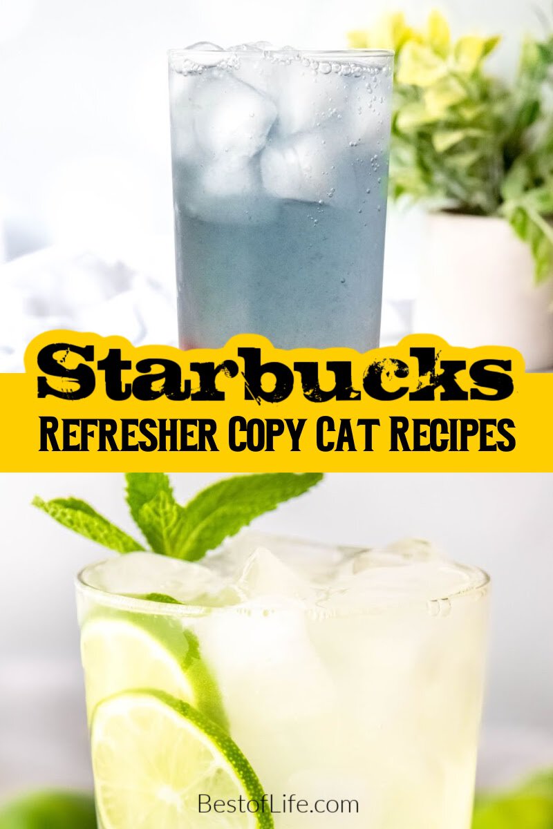 Imagine the time you could save in the morning by preparing your own Starbucks Refreshers at home, avoiding the rush at the coffee shop. Starbucks Copycat Recipes | Starbucks Drinks Recipes | Starbucks Recipes at Home | Starbucks Refresher Recipes | How to Make Starbucks at Home via @thebestoflife