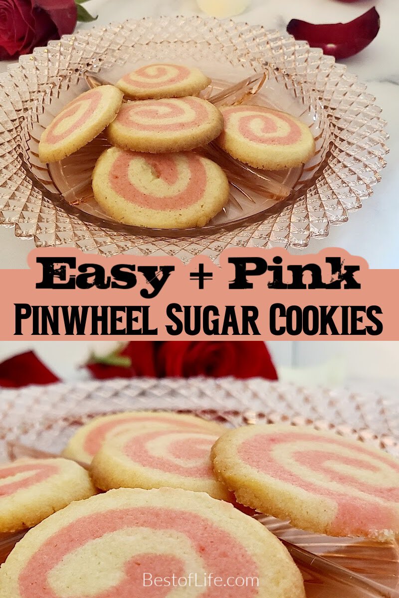 Use a little swirl of pink in these easy pink pinwheel sugar cookies recipe to help you celebrate baby showers and gender reveals. These cookies are an easy dessert recipe that will curb that sweet tooth! Sugar Cookies Decorated | Sugar Cookies with Sprinkles | Sugar Swirl Cookies | Christmas Swirl Sugar Cookies | Baby Shower Recipes | Birthday Party Cookies | Easy Dessert Recipes via @thebestoflife