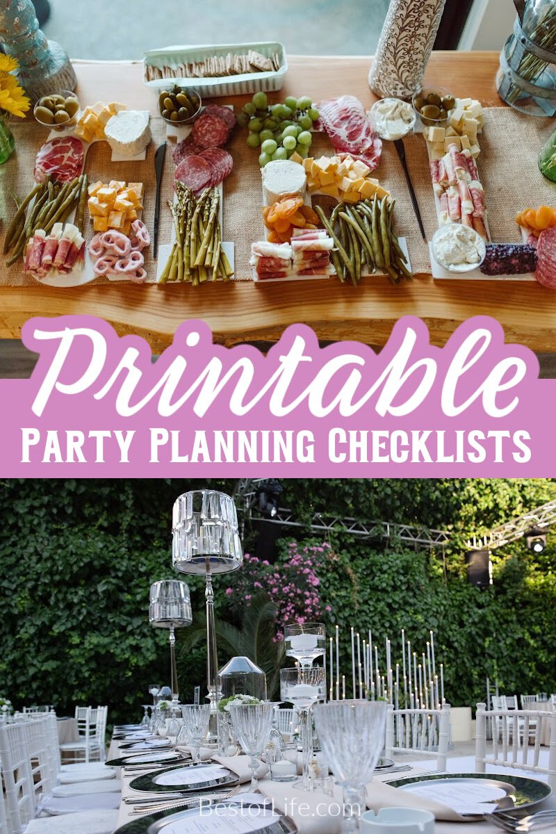 Save yourself some time and energy by using the best party planning checklist printables to help you plan your party. #party #planning #organized | Best Party Planning Tools | Free Party Checklist Printables | Best Party Planning Checklists via @thebestoflife