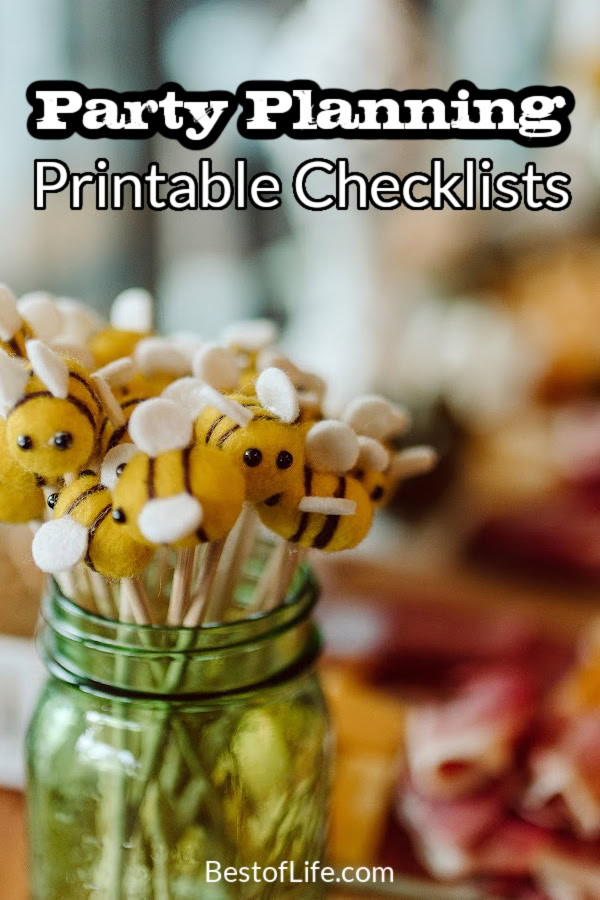 Save yourself some time and energy by using the best party planning checklist printables to help you plan your party. #party #planning #organized | Best Party Planning Tools | Free Party Checklist Printables | Best Party Planning Checklists via @thebestoflife