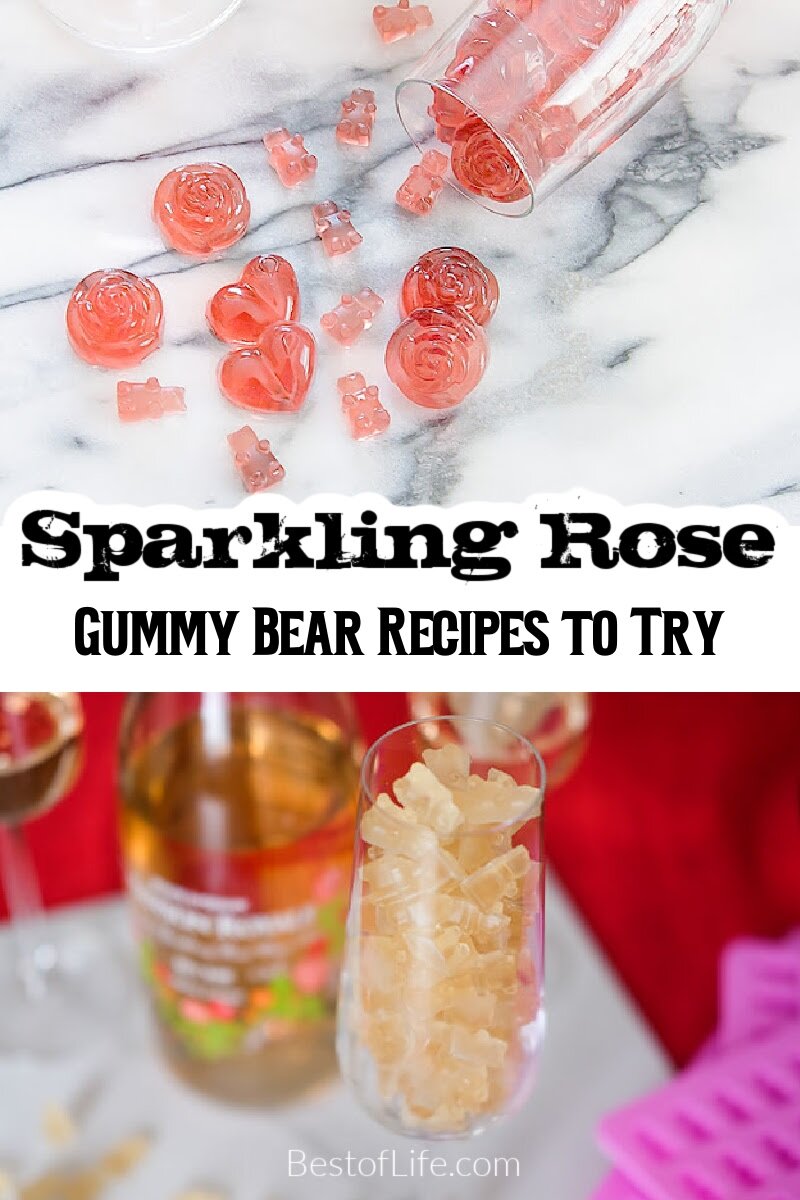 Make the best sparkling rosé gummy bear recipes for your next party or gathering of friends and family for a fun party twist! Rosé Gummies Recipes | Champagne Gummy Bears | Wine Gummy Bears | Wine Infused Gummy Bears | Alcoholic Gummy Bear Recipes via @thebestoflife
