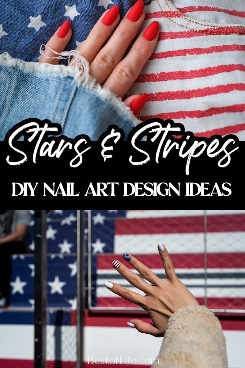 Painting your nails is a great form of self-expression and having red white and blue nails is a natural and fun way to show your love of the USA and your patriotism. Holiday Nails Ideas | Fourth of July Nail Styles | Nail Designs | Patriotic Nails Ideas | Patriotic nail Art | American Flag Nail Art | Fourth of July Nail Ideas | Summer Nails Designs via @thebestoflife