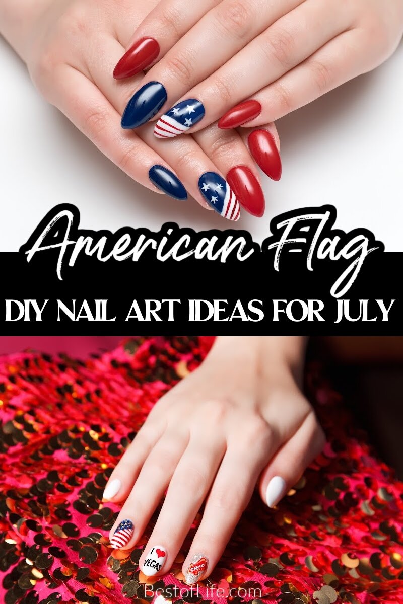 Fun 4th of July nail designs can help you get patriotic this summer by bringing your 4th of July outfit ideas together. Patriotic Nail Art | Patriotic Nail Designs | 4th of July Nail Designs | Nail Art for the 4th of July | Fourth of July Nail Art | Nail Art Tutorials for Summer | Summer Nail Designs | Summer Nail Art Tutorials via @thebestoflife
