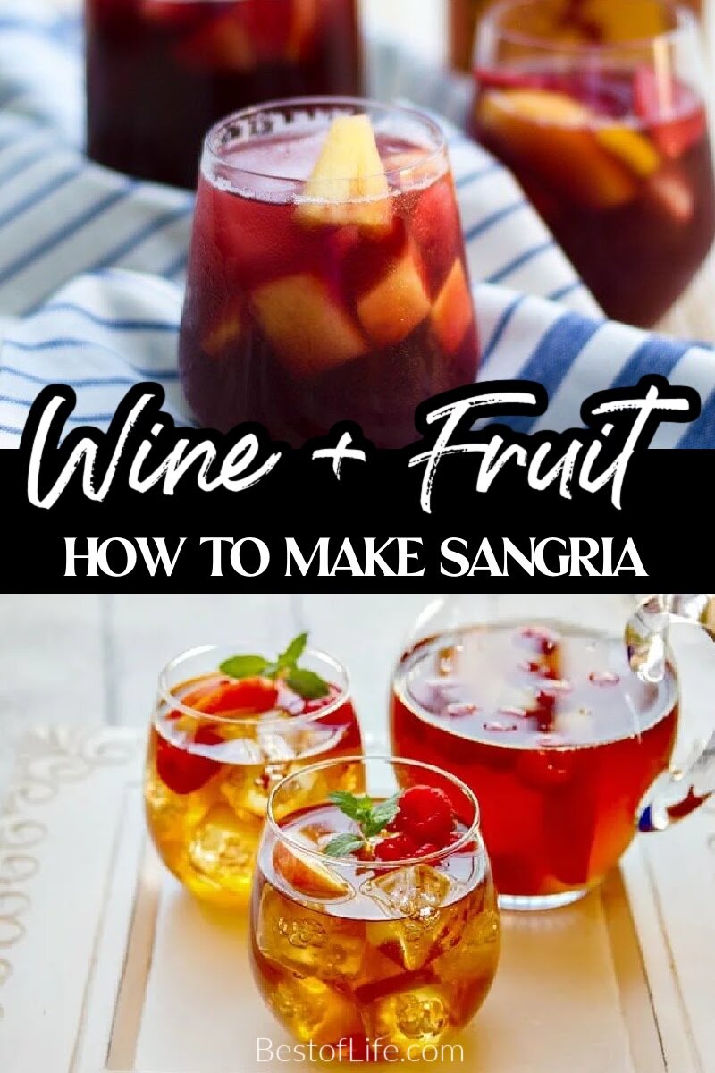 Having the perfect sangria recipes on hand for summer parties and gatherings will keep everyone refreshed as they sip on this well-loved wine-based drink. Best Sangria Recipe | Easy Sangria Recipe | Happy Hour Recipes | Drink Recipes with Wine | Wine Recipes | Drinks for Adults | Drinks for Parties | Drink Recipes for a Crowd | Summer Sangria Recipes | Fall Sangria Recipes | Cocktails with Wine via @thebestoflife