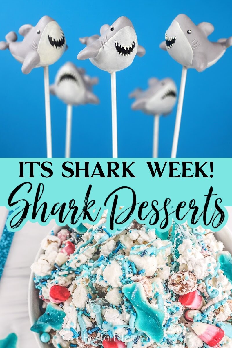 Shark Week Desserts are perfect for every night of Shark Week and will help you host a killer Shark Week party! Best Shark Week Recipes | Desserts for Shark Week | Shark Week Desserts | Shark Themed Desserts via @thebestoflife