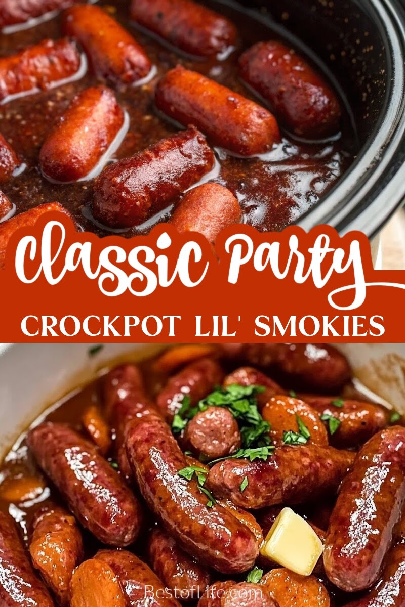 Enjoy these crockpot little smokies during your next party or when you want a delicious and easy snack to make at home. Slow Cooker Little Smokies | Party Appetizers | Easy Slow Cooker Recipes | Crockpot Party Foods | Little Smokies Recipe | Slow Cooker Party Snacks | Simple Crockpot Recipes | Appetizers for a Crowd | Crockpot Cocktail Sausages | Crockpot Lil Smokies via @thebestoflife