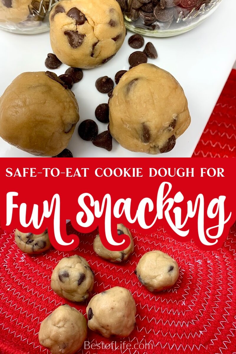 The best edible cookie dough bites recipe takes everything you love about cookies and puts it into a bite sized dessert recipe. Edible Cookie Dough for One | Edible Chocolate Chip Cookie Dough | Eggless Cookie Dough | Chocolate Chip Cookies | Party Food Recipes | Easy Dessert Recipes via @thebestoflife