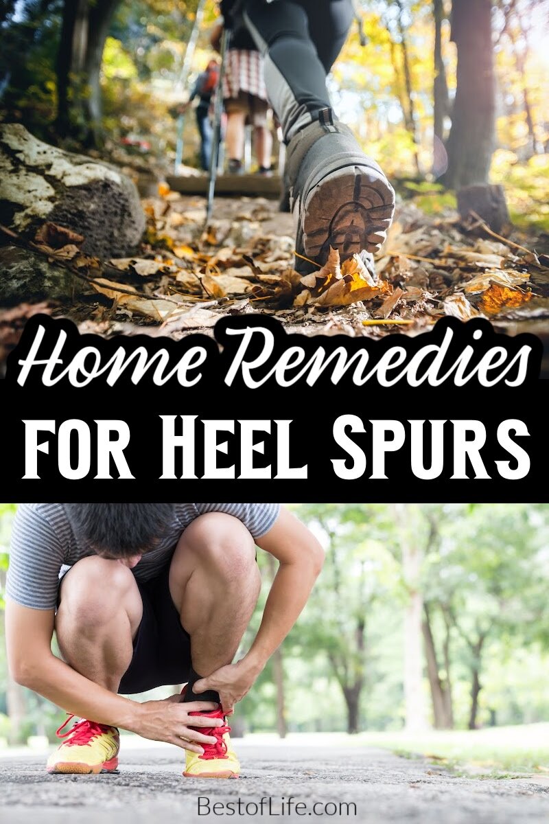 A heel spur can cause a tremendous amount of pain and limit exercise and movement. Thankfully you can reduce the pain of heel spurs with these at home remedies. Heel Spur Relief | Heel Spur Remedies | Home Remedies for Heel Spurs | Foot Pain Causes | Heel Pain Causes | Healthy Living Tips | Foot Care Tips via @thebestoflife